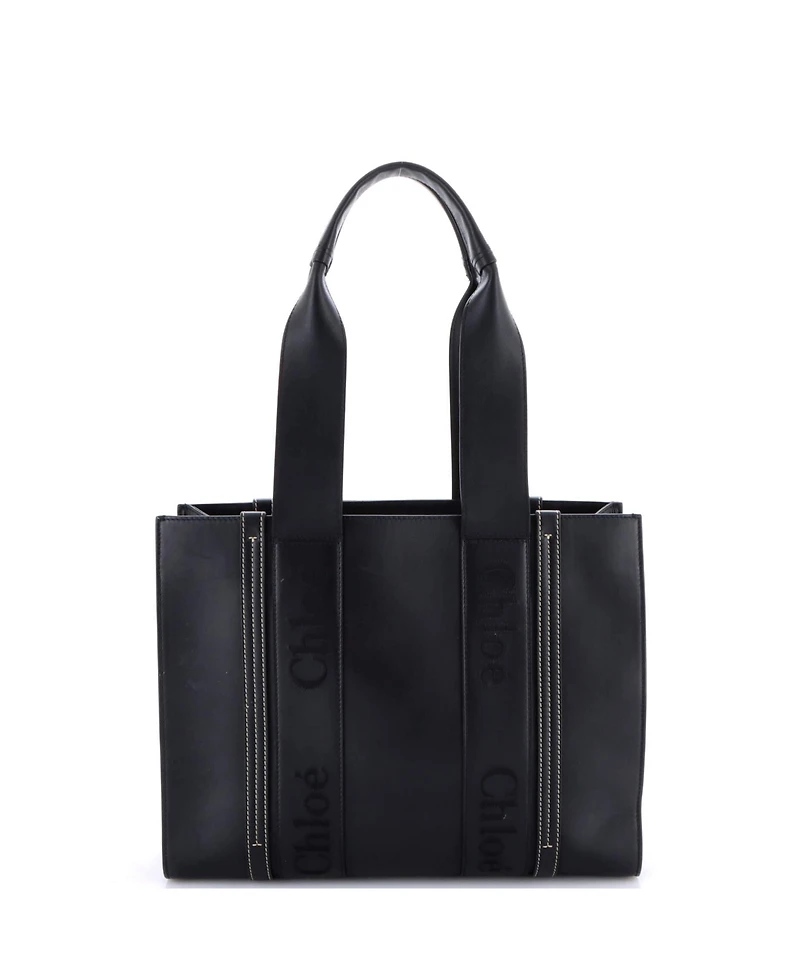 Pre-Owned Chloe Medium Woody Tote Leather