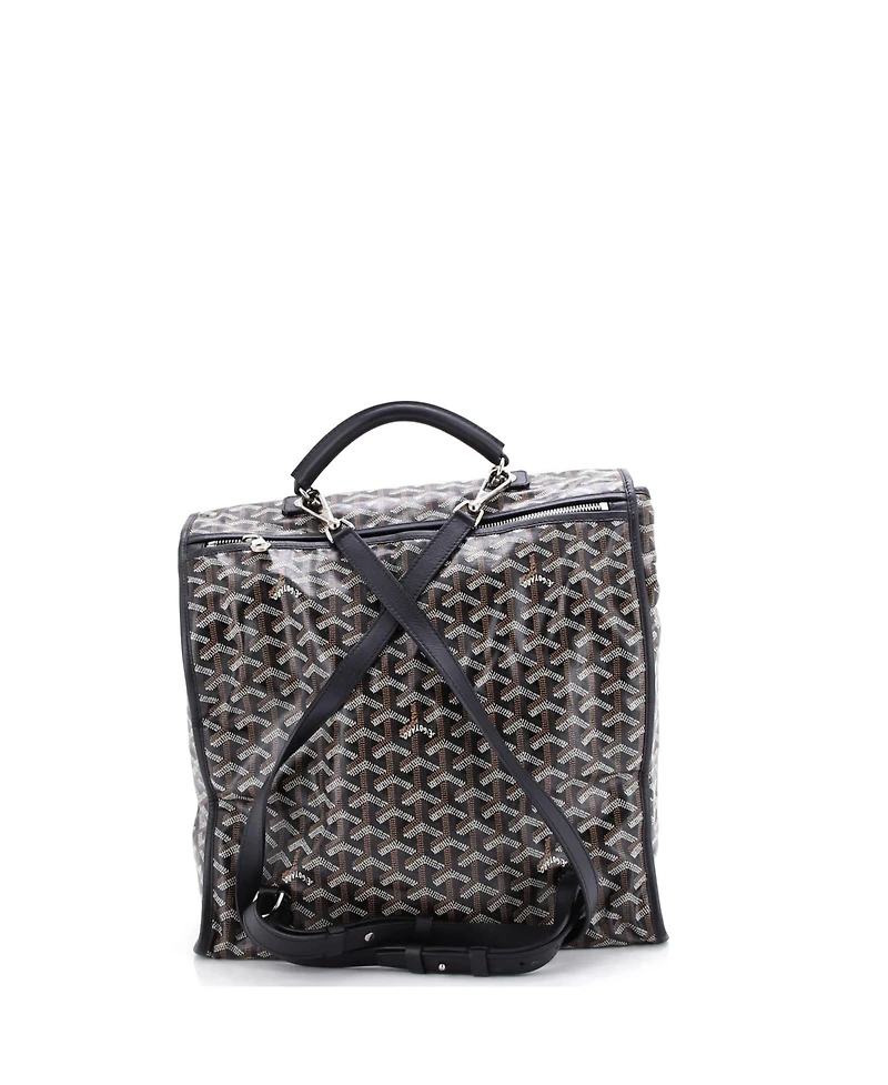 Pre-Owned Goyard Saint Leger Briefcase Backpack Coated Canvas