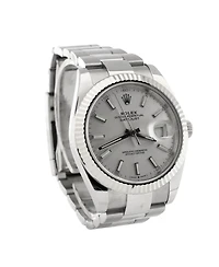 Pre-Owned Rolex Oyster Perpetual Datejust Automatic Watch in Stainless Steel and White Gold 41mm