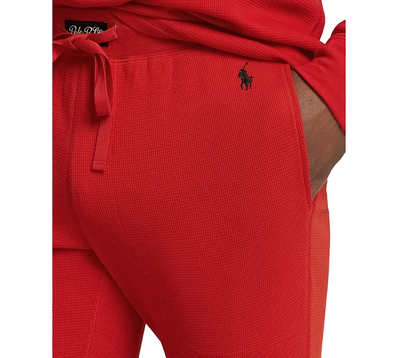 Polo Ralph Lauren Men's 2-Piece Thermal Bear Shirt and Pajama Joggers Set