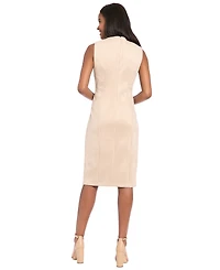 London Times Women's Sleeveless Sheath Dress
