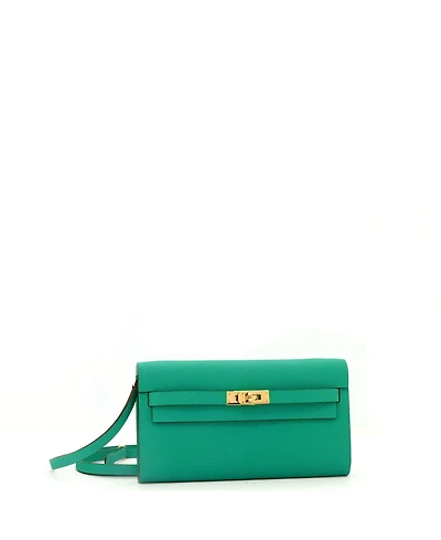 Pre-Owned Hermes Kelly To Go Wallet Verso Epsom