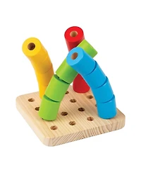 Bigjigs Toys Montessori Colorful Peg Board