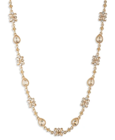 Marchesa Glass Stone Cluster Collar Necklace