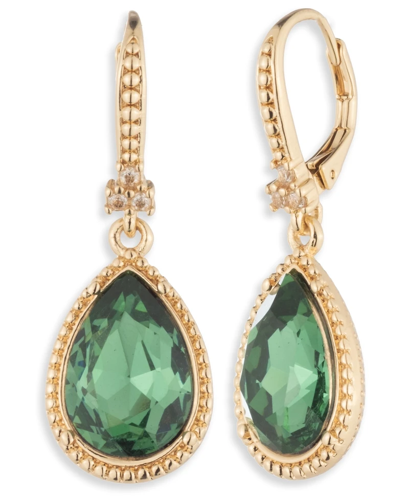 Marchesa Glass Erinite Stone Teardrop Earrings