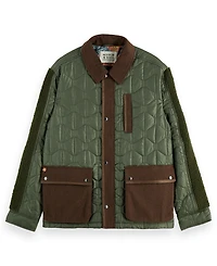 Scotch & Soda Men's Military Quilted Jacket