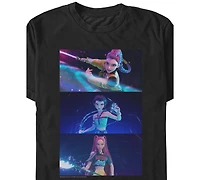 Fifth Sun Men's K-Pop Demon Hunters Regular Fit Pull-over T-Shirt
