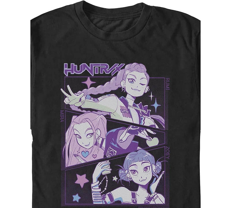 Fifth Sun Men's K-Pop Demon Hunters Graphic Print Regular Fit T-Shirt
