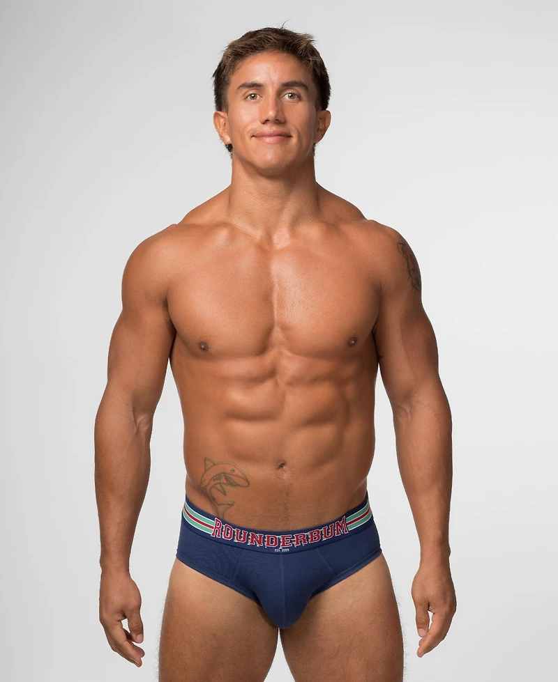 Rounderbum Men's Varsity Package Brief 5-Pack