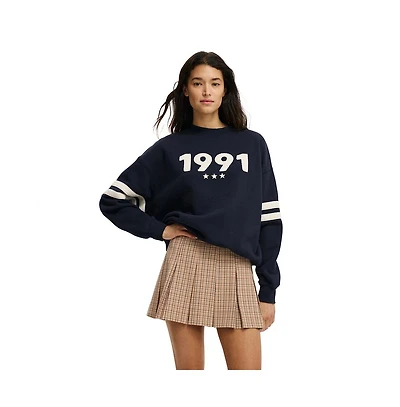 Cotton On Women's Graphic Crew Sweatshirt