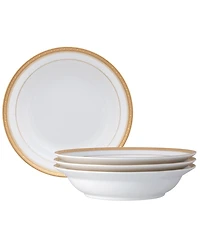 Noritake Crestwood Gold 4-Pc. Rim Dinner Bowl Set, Service for 4