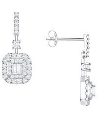 Macy's Diamond Earrings (1/2 ct. t.w.) in 10K White Gold