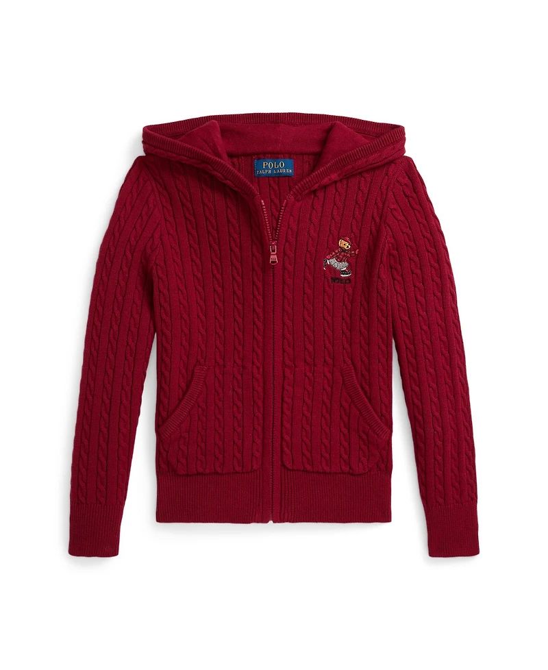 Polo Ralph Lauren Girls 2T-6X Full Zip Sweater