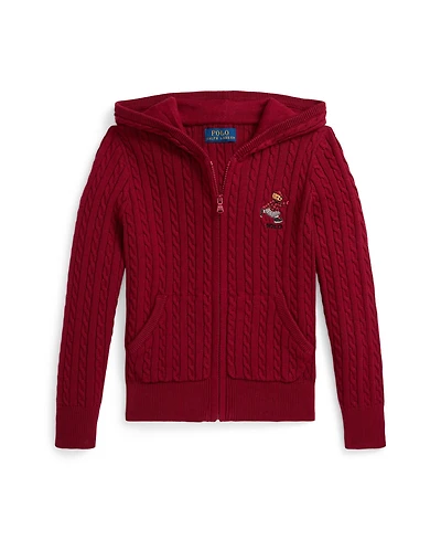 Polo Ralph Lauren Girls 2T-6X Full Zip Sweater