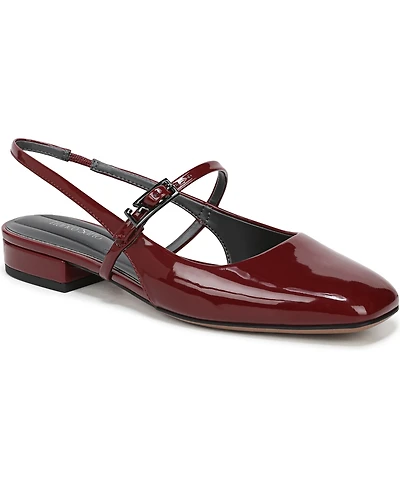 Franco Sarto Women's Destin Square Toe Mary Jane Slingback Flats