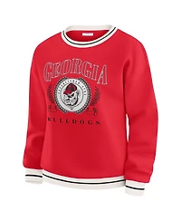 Wear by Erin Andrews Women'sRed Georgia Bulldogs Seal Sweatshirt