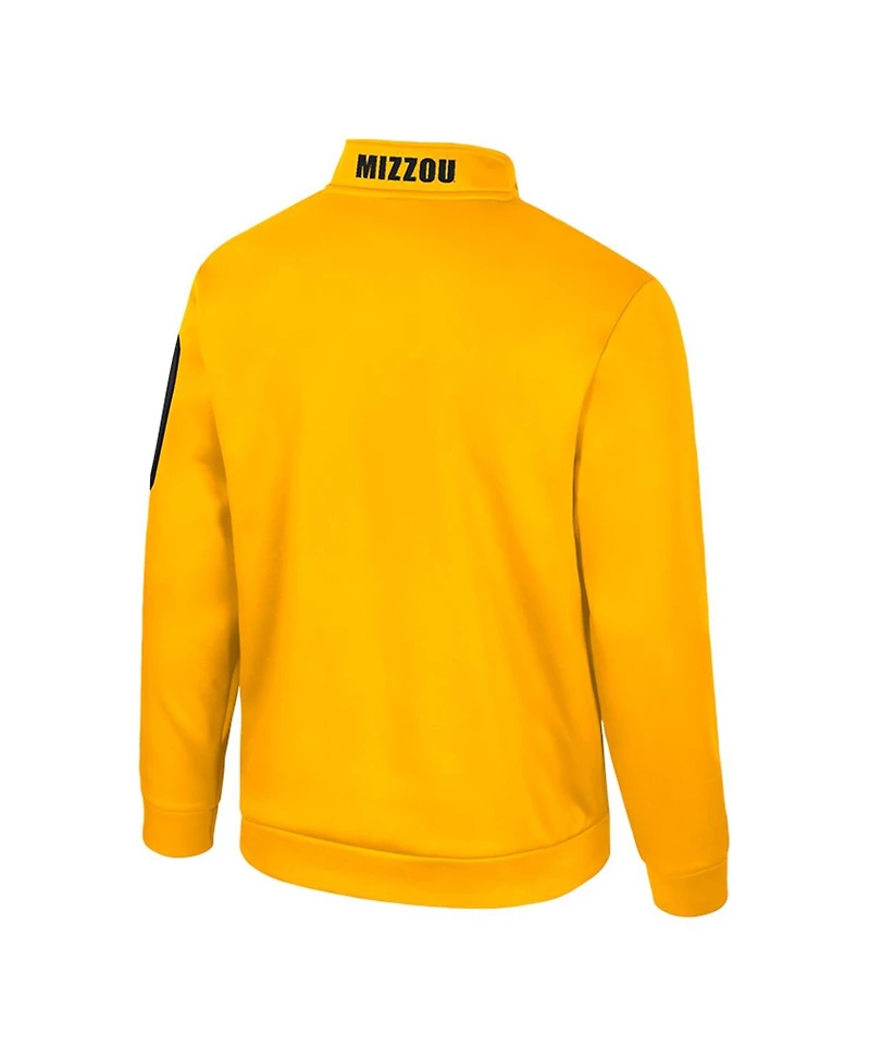 Colosseum Men's Gold Missouri Tigers Mainframe Quarter-Zip Fleece Jacket