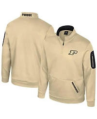 Colosseum Men's Gold Purdue Boilermakers Mainframe Quarter-Zip Fleece Jacket