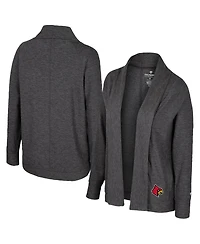 Colosseum Women's Charcoal Louisville Cardinals Dash Cardigan