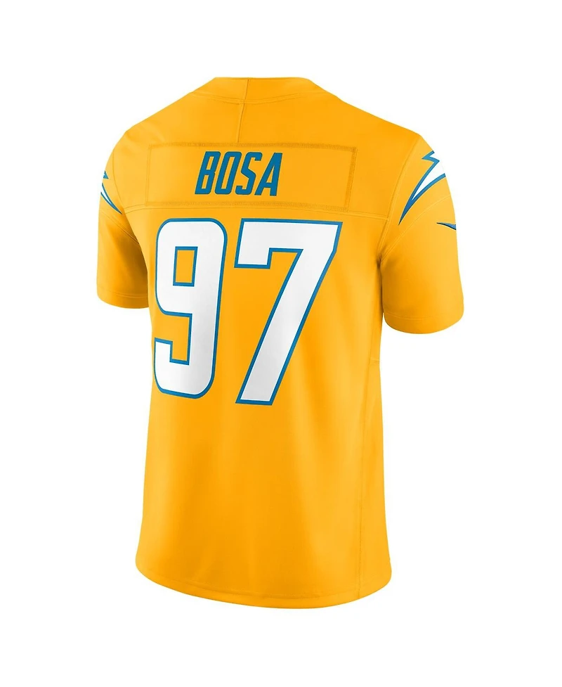 Nike Men's Joey Bosa Gold Los Angeles Chargers Alternate Charger Power Vapor F.u.s.e. Limited Jersey
