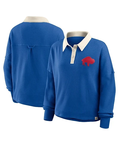 Fanatics Women's Royal Buffalo Bills Oversized Hometown Premium Thermal Long Sleeve Shirt