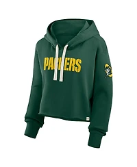 Fanatics Women's Green Bay Packers Oversized Hometown Heritage Cropped Hoodie