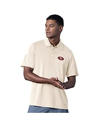Msx by Michael Strahan Men's Cream San Francisco 49ers Tournament Polo Shirt