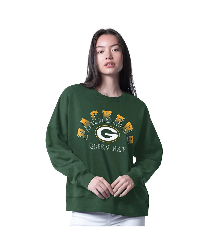 G-iii 4Her by Carl Banks Women's Green Bay Packers Oversized Feud Sweatshirt