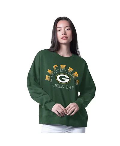 G-iii 4Her by Carl Banks Women's Green Bay Packers Oversized Feud Sweatshirt