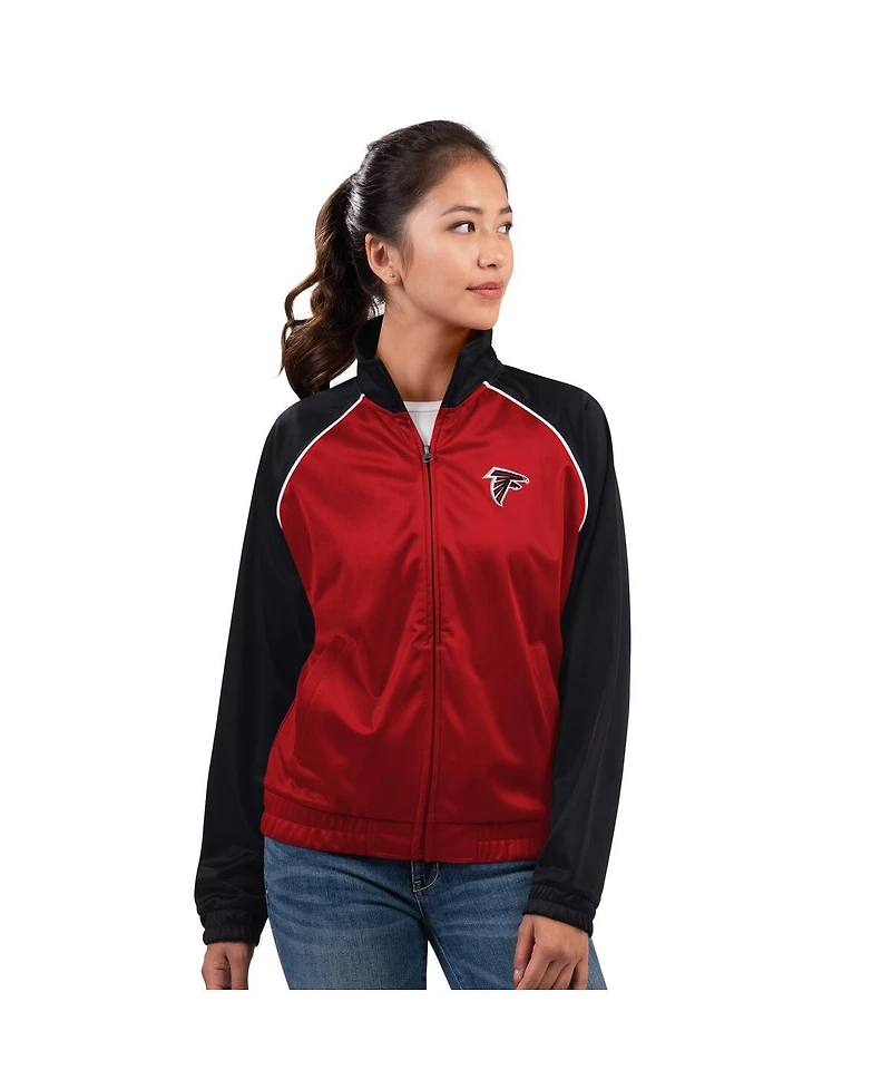 G-iii 4Her by Carl Banks Women's Red Atlanta Falcons Replay Full-Zip Track Jacket
