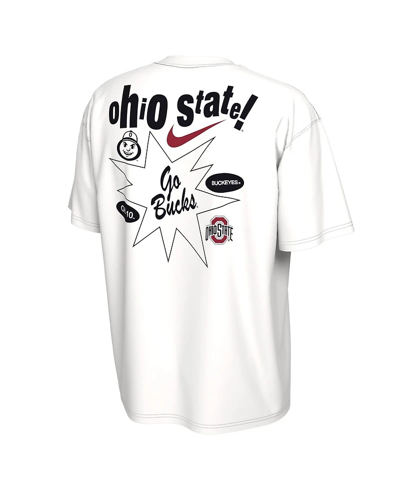 Nike Men's White Ohio State Buckeyes Max90 T-Shirt