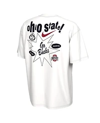 Nike Men's White Ohio State Buckeyes Max90 T-Shirt