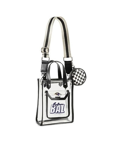 Wear by Erin Andrews Baltimore Ravens Clear Stadium Crossbody Purse with Coin Pouch
