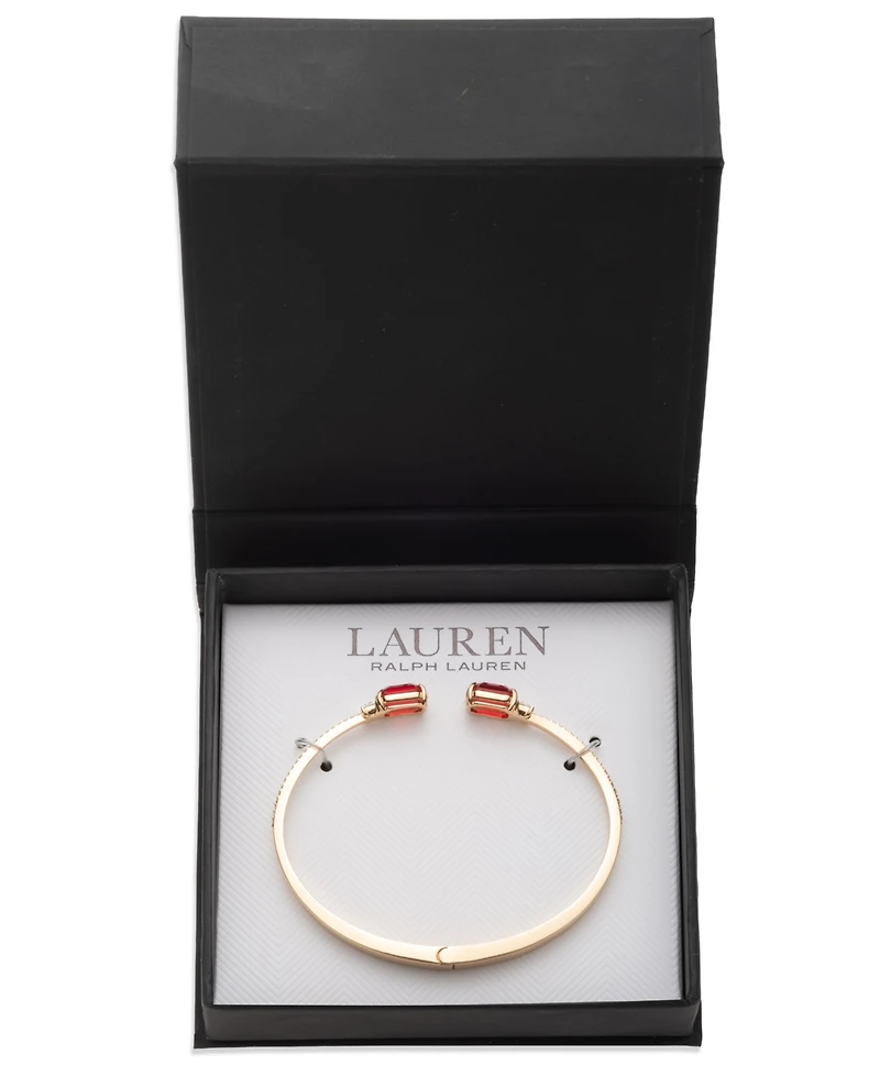 Lauren Ralph Crystal Stone Cuff Bracelet