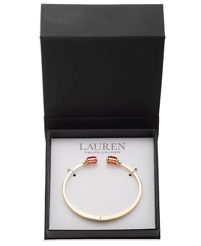 Lauren Ralph Crystal Stone Cuff Bracelet