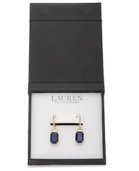 Lauren Ralph Glass Stone Drop Earrings