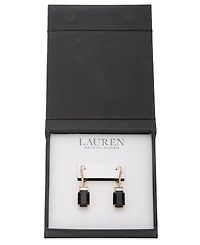 Lauren Ralph Glass Stone Drop Earrings