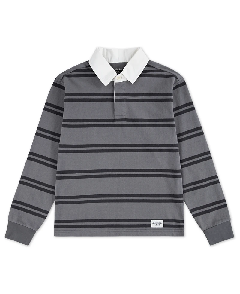 abercrombie kids Boys 4-20 Long Sleeve Rugby Polo Shirt