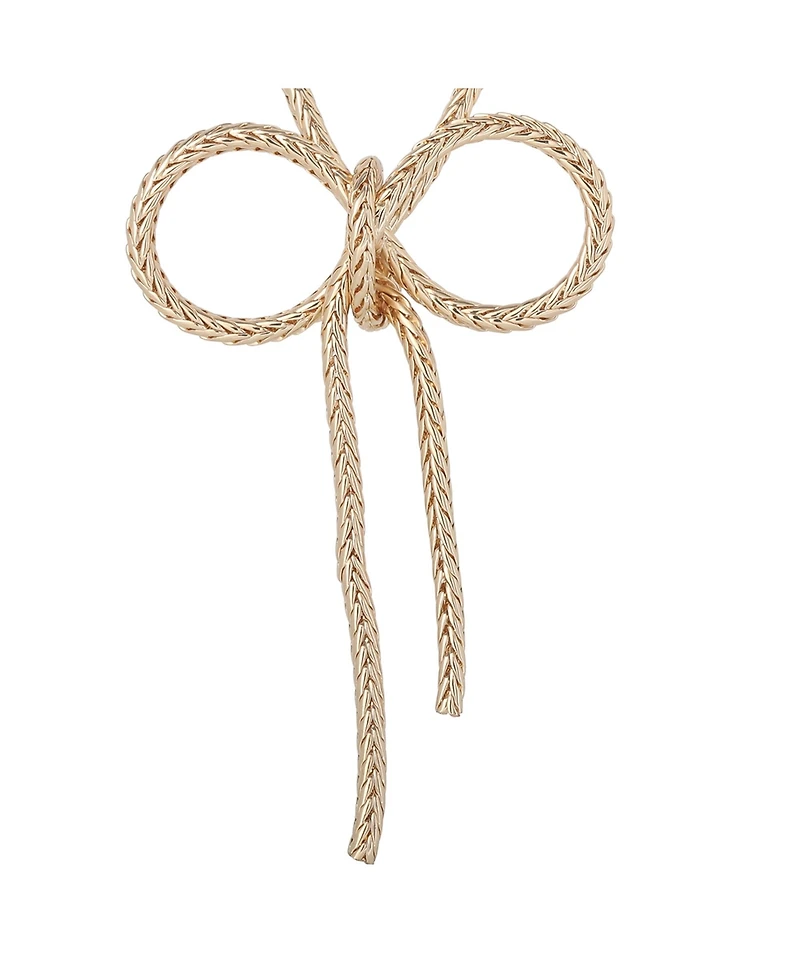 BCBGeneration Gold Bow Pendant Chain Necklace