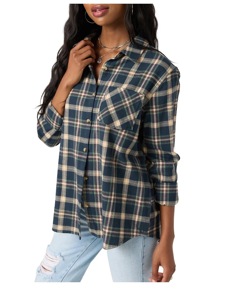 O'Neill Women's Logan Long Sleeve Flannel Shirt