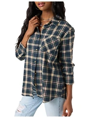 O'Neill Women's Logan Long Sleeve Flannel Shirt
