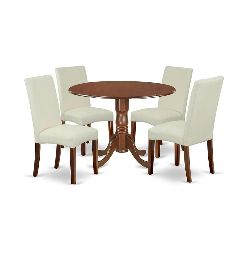 East West Furniture Dining Room Set Mahogany