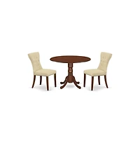 East West Furniture Dining Room Set Mahogany