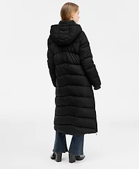 Bcbg Women's Hooded Water-Resistant Maxi Puffer Coat, Macy's Exclusive