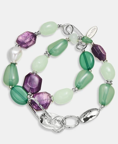 Style & Co 2-Pc. Set Multi-Stone Beaded Stretch Bracelets, Macy's Exclusive