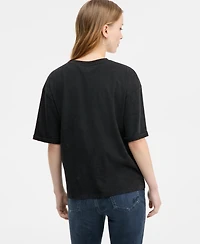 Boss Orange Women's Short-Sleeve Studded Party T-Shirt