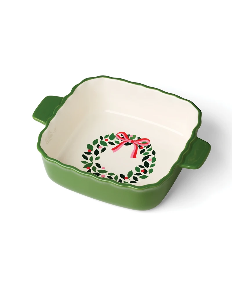 Kate Spade Evergreen Square Scallop Baking Dish