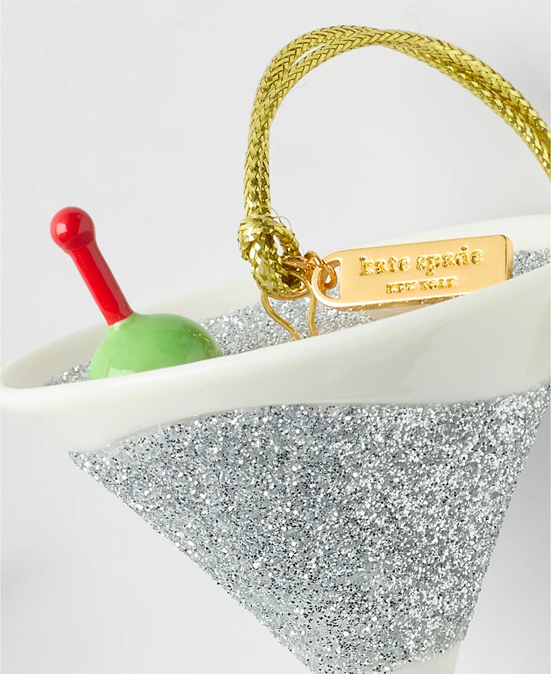 Kate Spade Be Jolly Martini Ornament