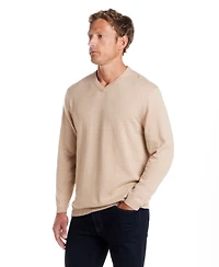 Weatherproof Vintage Men's Cotton Cashmere Holiday V-Neck Sweater