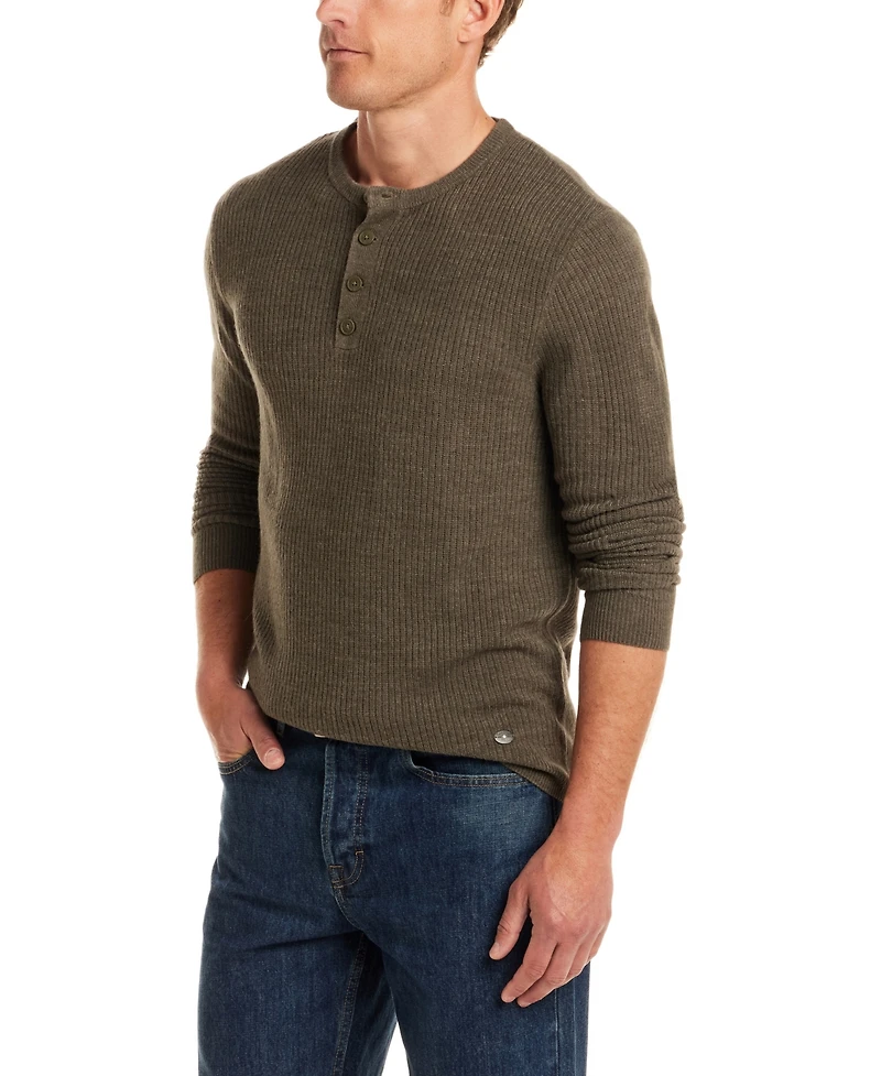 Weatherproof Vintage Men's Soft Touch Henley Sweater